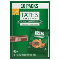 Tates Cookies Chocolate Chip - 10 Oz