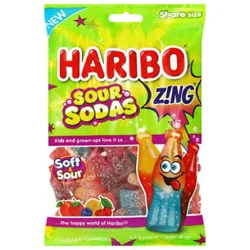 Haribo Sour Soda Bottle - 7 Oz