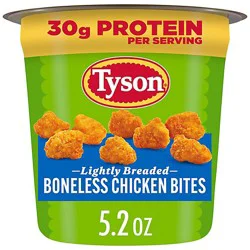 Tyson Lightly Breaded Boneless Chicken Bites Cup - 5.2 Oz