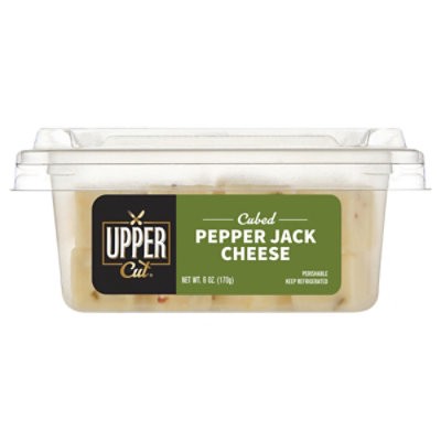 slide 1 of 1, Upper Cut Pepper Jack Cheese Cubed - 6 Oz, 6 oz