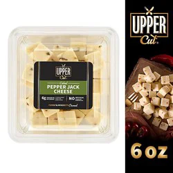 Upper Cut Pepper Jack Cheese Cubed - 6 Oz