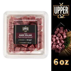 Upper Cut Hard Salami Meat Cubed - 6 Oz
