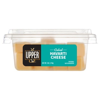 slide 1 of 1, Upper Cut Havarti Cheese Cubed - 6 Oz, 6 oz