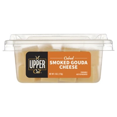 slide 1 of 1, Upper Cut Smoked Gouda Cheese Cubed - 6 Oz, 6 oz