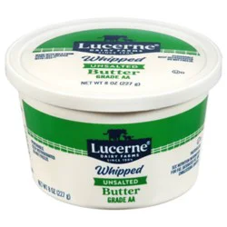 Lucerne Whipped Unsalted Butter 8 Oz - 8 Oz