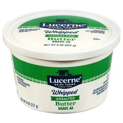 Lucerne Whipped Unsalted Butter 8 Oz - 8 Oz
