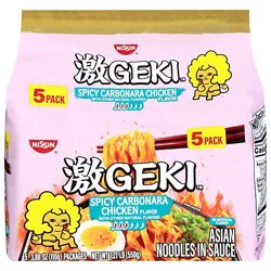 Nissin Geki Spicy Carbonara Chicken 3.17oz - 3.88 Oz
