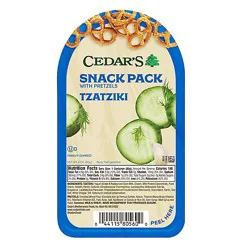 Cedar's Tzatziki With Pretzels Snack Pack - 3 Oz