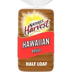 Nature's Harvest Hawaiian Bread Half Loaf - 12 Oz