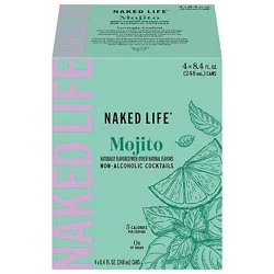 Naked Life Mojito Spirits Non Alcoholic Cocktail Cans - 4-8.4 Fl. Oz.