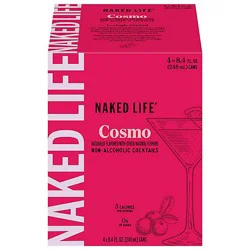 Naked Life Cosmo Spirits Non Alcoholic Cocktail Cans - 4-8.4fz