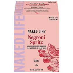 Naked Life Negroni Spritz Spirits Non Alcoholic Cocktail Cans 4-8.4 Fl Oz - 4-8.4fz