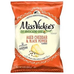 Miss Vickie's Aged Cheddar & Black Pepper Potato Chips - 6 Oz