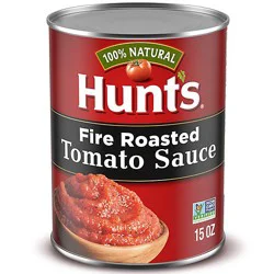 Hunt's Fire Roasted Tomato Sauce 100% Natural Canned Tomato Sauce, 15 Oz - 15 Oz