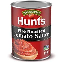 Hunt's Fire Roasted Tomato Sauce 100% Natural Canned Tomato Sauce, 15 Oz - 15 Oz