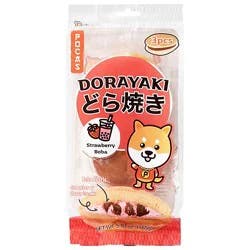 Pocas Dorayaki Strawberry Boba 3ct - 5.82 Oz