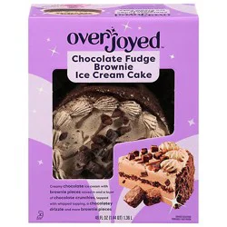 Overjoyed Chocolate Fudge Brownie Ice Cream Cake 8 Inch - 46 Fz