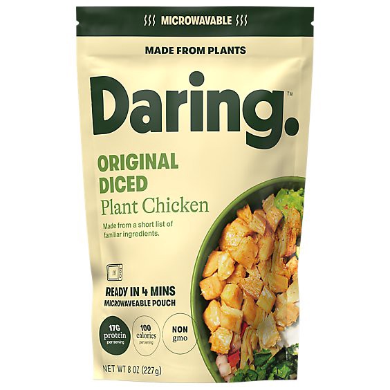 slide 1 of 1, Daring Chicken Plant Based Dicedken, 8 Oz - 8 Oz, 8 oz