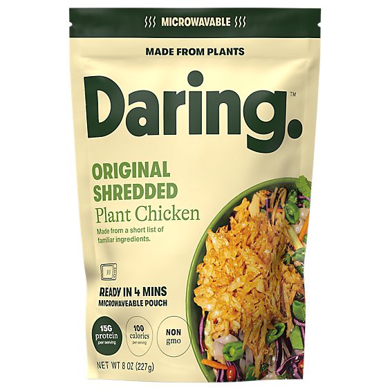 slide 1 of 1, Daring Chicken Plant Based Shreddedken 8 Oz - 8 Oz, 8 oz