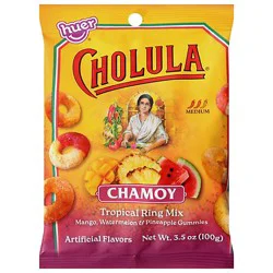 Huer Cholula Chamoy Tropical Ring Mix Unit 3.5oz - Ea