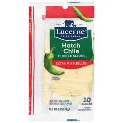 Lucerne Hatch Chile Cheese Slices Extra Mild 6 Oz - 6 Oz
