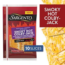 Sargento Natural Smokey Hot Colby Jack Slices, 10ct, 6.67 Oz - 6.67 Oz