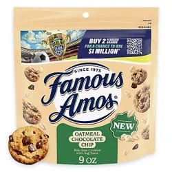 Famous Amos Oatmeal Chocolate Chip 9oz - 9 Oz