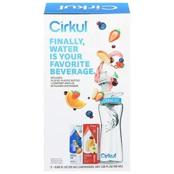 Cirkul Waterbottle Kit 2flavor Mixed Berry And Fruit Punch Cartridge 22oz - 1 Ea