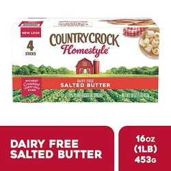Country Crock Homestyle Dairy Free Butter Salted Sticks, 16 Oz, 4 Count - 16 Oz