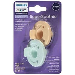 Philips Avent Soothie 3-18 Months, Light Yellow/pastel - 2 Ct