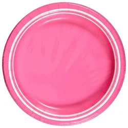 Sensation Lunch Plate Candy Pink - 20 Ct