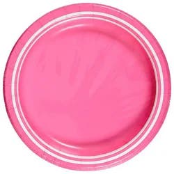 Sensation Lunch Plate Candy Pink - 20 Ct