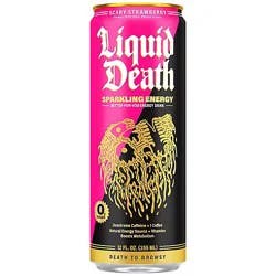 Liquid Death Energy Scary Strawberry 12fz - 12 Fz