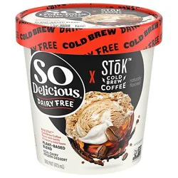 So Delicious Ice Cream Stok Coldbrew Plant Based - 16 Oz