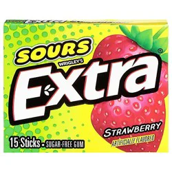 Extra Sours Strawberry 15 Stick - Ea