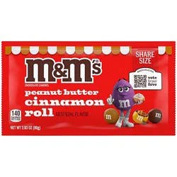 M&m's Peanut Butter Cinnamon Roll Share Size 2.83 Ounces - Ea