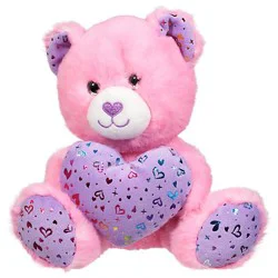 Signature Select Pink Teddy With Heart 7 Inch - Each