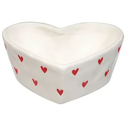 Signature Select Heart Shape White Bowl - Each