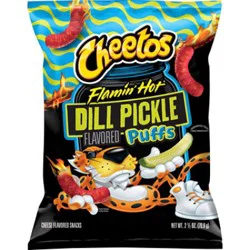 Cheetos Puffs Flamin Hot Dill Pickle 2.5oz - 2.5 Oz