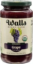 Walls Berry Farm Grape Organic Fruit Spread 16.5oz - 16.5 Oz