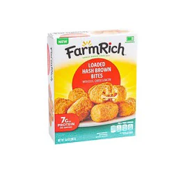 Farm Rich Loaded Hashbrown Bites With Egg, Cheese And Bacon, 13.6 Oz - 13.6 Oz