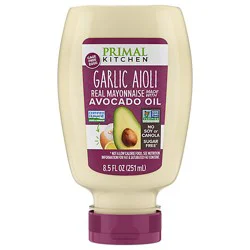 Primal Kitchen Mayo Aioli Garlic Squeeze - 8.5 Fz