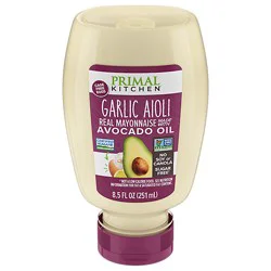 Primal Kitchen Mayo Aioli Garlic Squeeze - 8.5 Fz