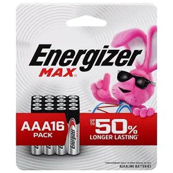 Energizer Max Alkaline Aaa Batteries 16 Pack - 16 Ct