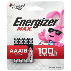 Energizer Max Alkaline Aaa Batteries 16 Pack - 16 Ct
