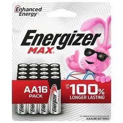 Energizer Max Alkaline Aa Batteries 16 Pack - 16 Ct