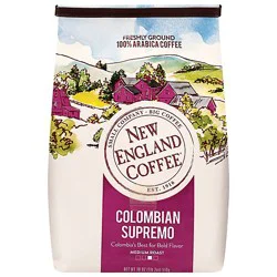 18oz New England Coffee Colombian Supremo Ground - 18 Oz