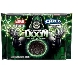 Oreo Limited Edition Stuf Of Doom A Twist Of Power Sandwich Cookies - 10.68 Oz