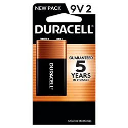 Duracell Coppertop 9v Alkaline Batteries - 2 Count