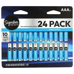 Signature Select Batteries Aaa 24 Ct - 24 Ct